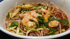 Sarawak Laksa, the best combination of tasty, spicy soups and bee hoon. Its like having  a taste of heaven!