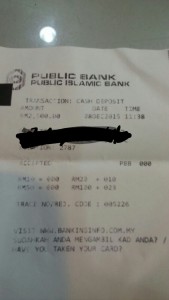 ATMs bank in slip